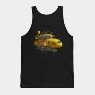 Steampunk Yellow Submarine Tank Top